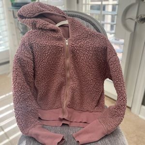 Pink Sherpa jacket size medium